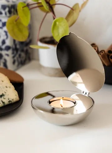 Shell votive - nickel - Design House Stockholm
