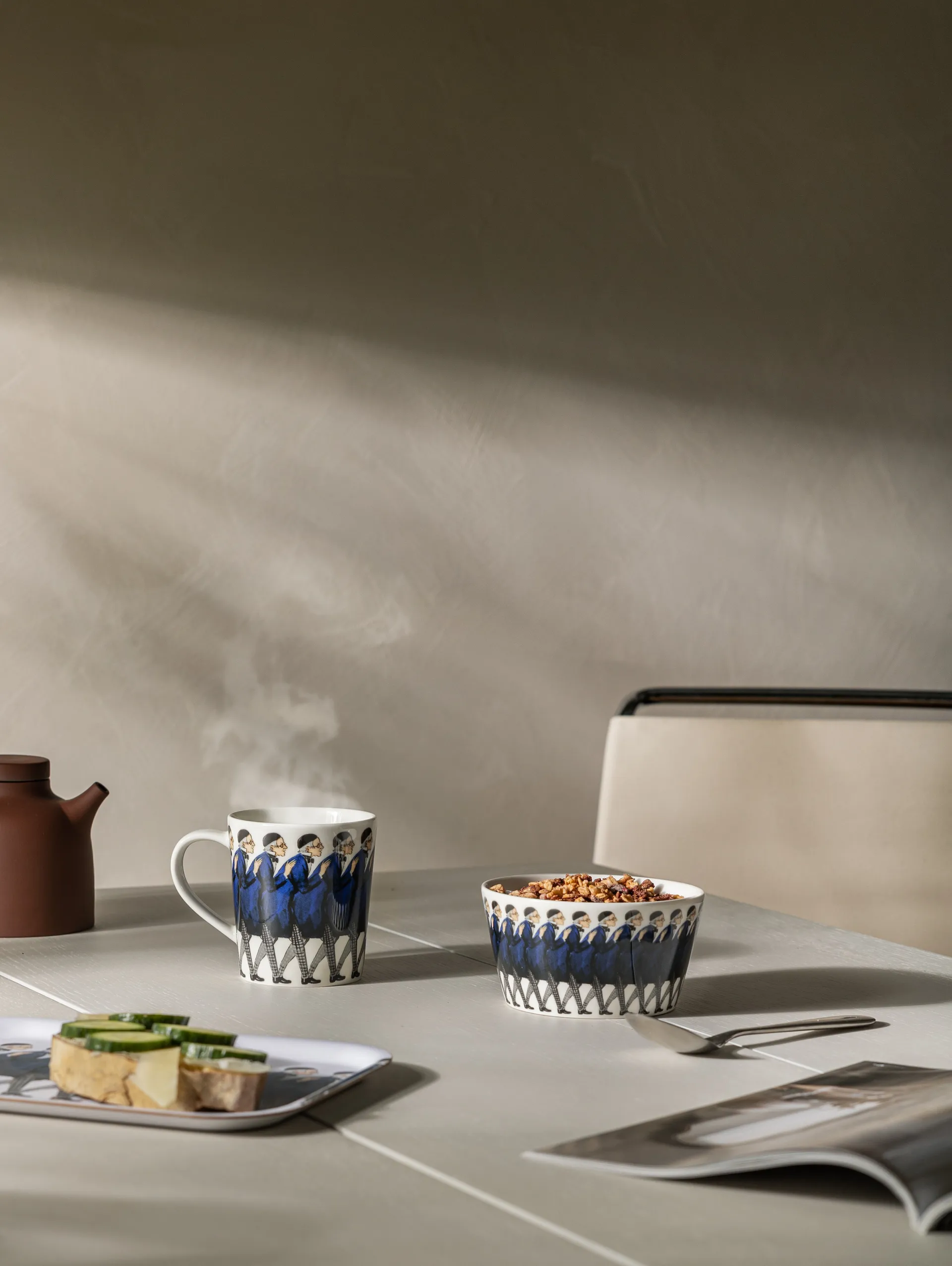 Uncle Blue mug with handle, 40 cl Design House Stockholm