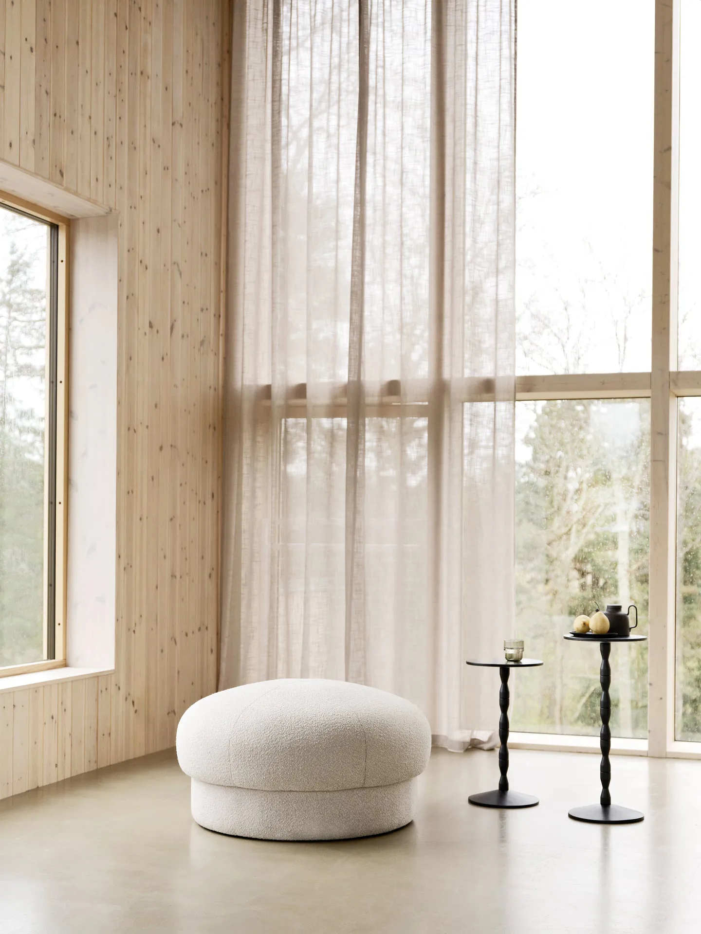 Uno pouf Ø94 cm, Cream Design House Stockholm