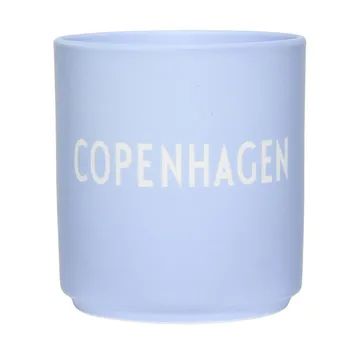 Design Letters favorite cup Danish Words 25 cl - Blue - Design Letters