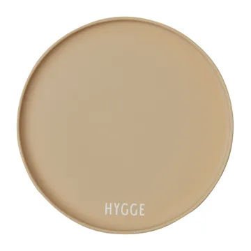 Design Letters favourit plate Ø22 cm - Hygge-beige - Design Letters
