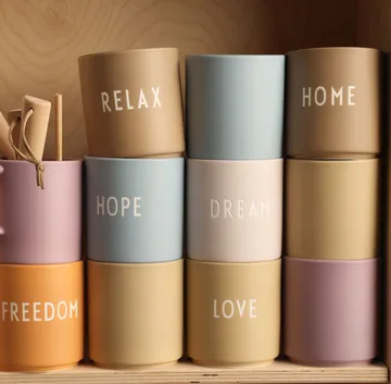 Design Letters favourite cup 25 cl - Hope-light blue - Design Letters