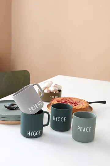 Design Letters favourite cup 25 cl - Peace-green - Design Letters