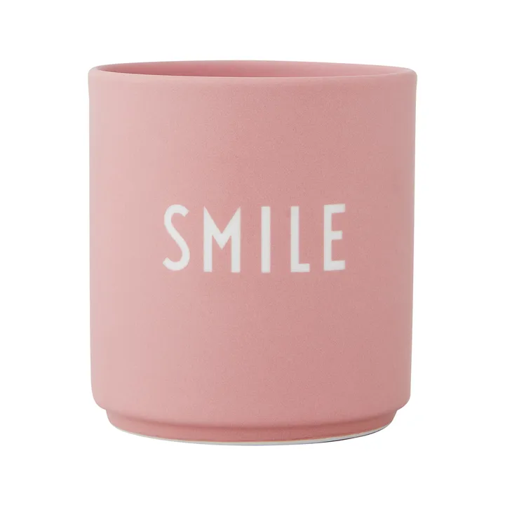 Design Letters favourite cup 25 cl - Smile-old rose - Design Letters