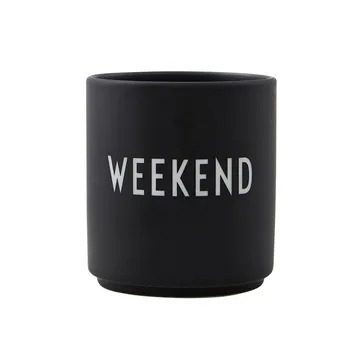 Design Letters favourite cup 25 cl - Weekend-black - Design Letters