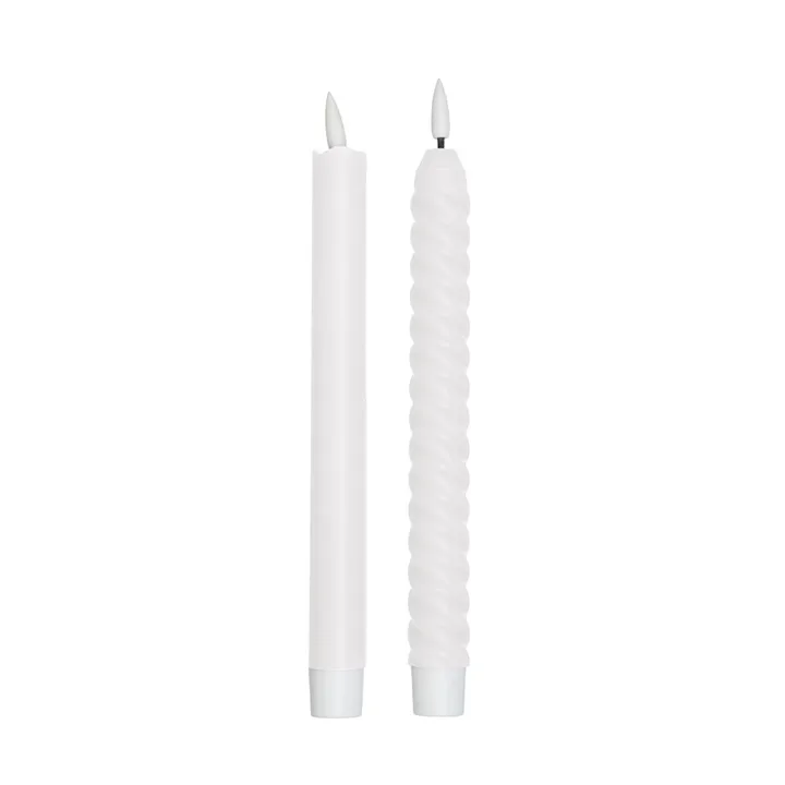 Design Letters LED candle 2-pack - Off White - Design Letters