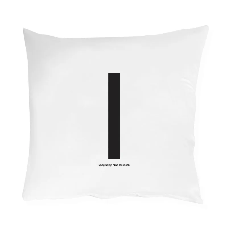 Design Letters pillow case 60x50 cm, I Design Letters