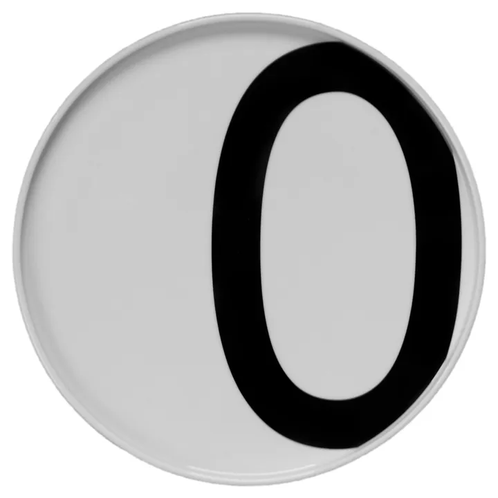 Design Letters plate - O - Design Letters