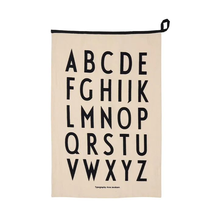 Design Letters Premium classic kitchen towel 50x70cm - ABC-black - Design Letters