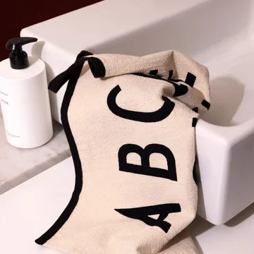 Design Letters Premium classic kitchen towel 50x70cm - ABC-black - Design Letters