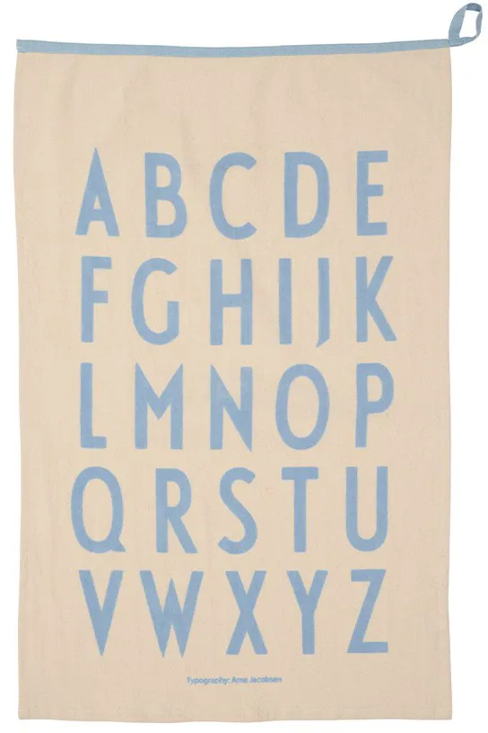 Design Letters Premium classic kitchen towel 50x70cm - ABC-blue - Design Letters