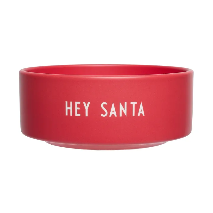 Design Letters snack bowl Ø12 cm - Santa-faded rose - Design Letters