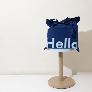 Design Letters Tote bag - Hello-dark blue - Design Letters