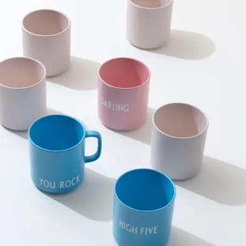 Design Letters VIP favourite cup with handle 25 cl - You rock - Design Letters