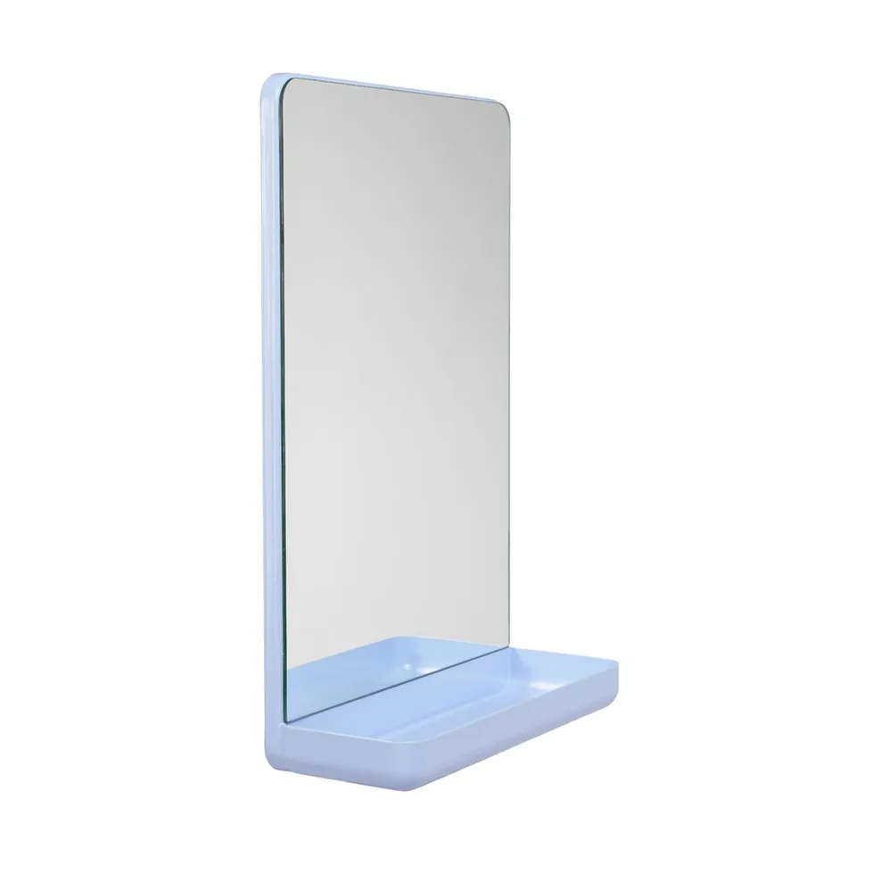 Design Letters Wall-mounted mirror with shelf, Light Design Letters