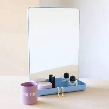 Design Letters Wall-mounted mirror with shelf - Light - Design Letters