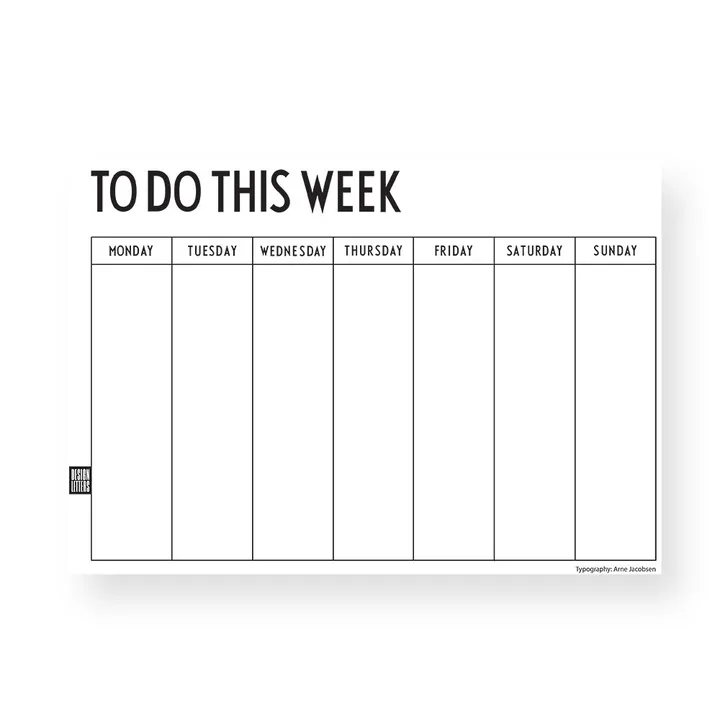 Design Letters weekly planner - A4 - Design Letters