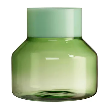 Generous vase large Ø16.5 cm - Milky green-green - Design Letters