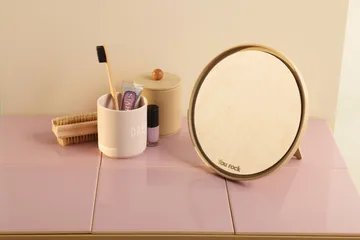 Mirror Mirror table mirror Ø21 cm - Beige - Design Letters
