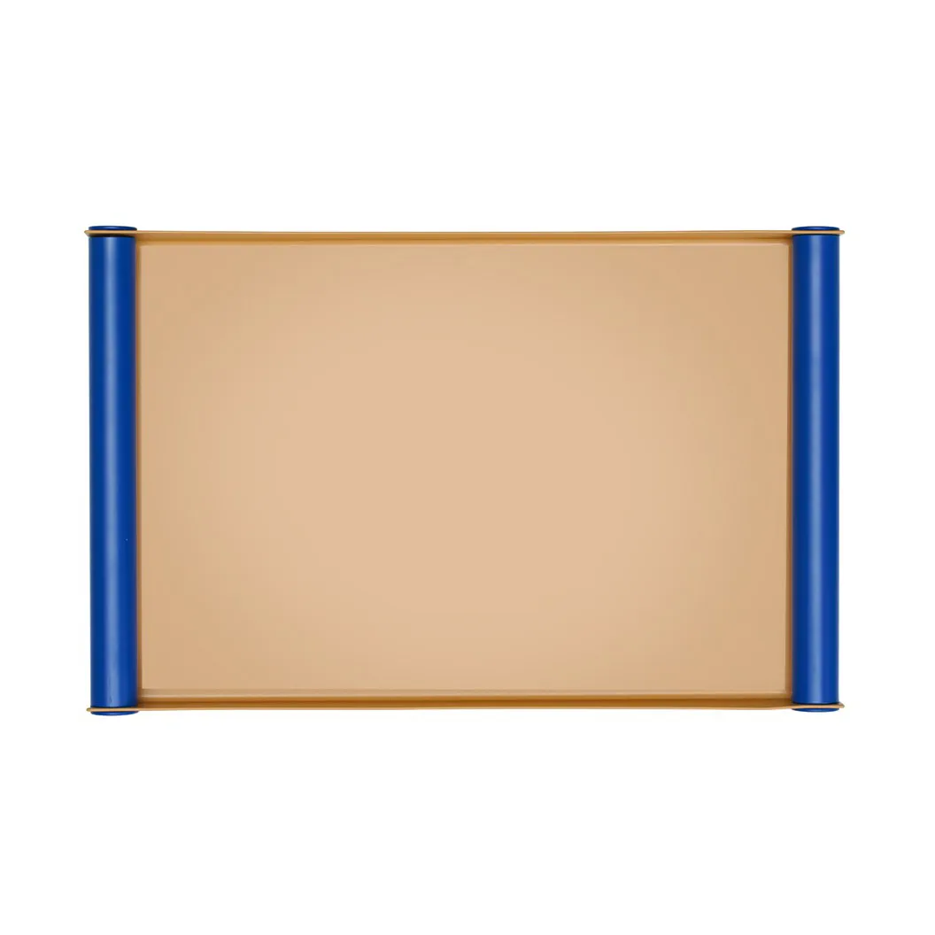 Ray Serving tray large, Beige-blue Design Letters