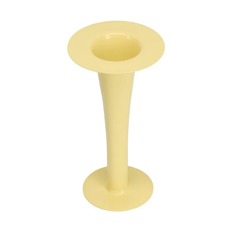 Trumpet 2-in-1 vase and candle holder 24 cm, Yellow Design Letters