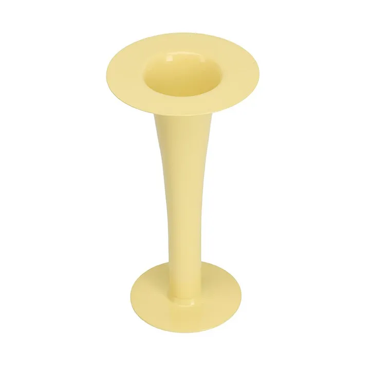 Trumpet 2-in-1 vase and candle holder 24 cm - Yellow - Design Letters