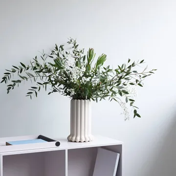 Tubular vase large 24 cm - Beige - Design Letters