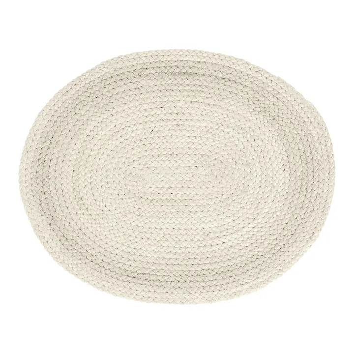 Braided placemat oval - ivory - Dixie