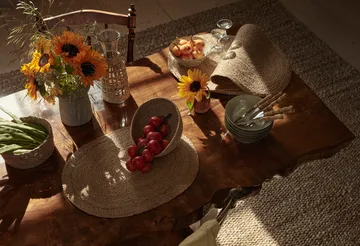 Braided placemat oval - nature - Dixie