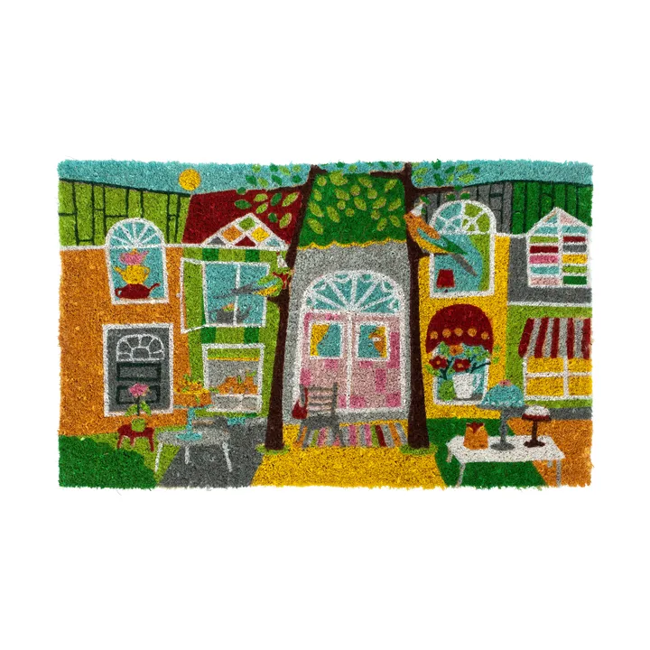 Coir doormat - Garden party, 45x75 cm - Dixie