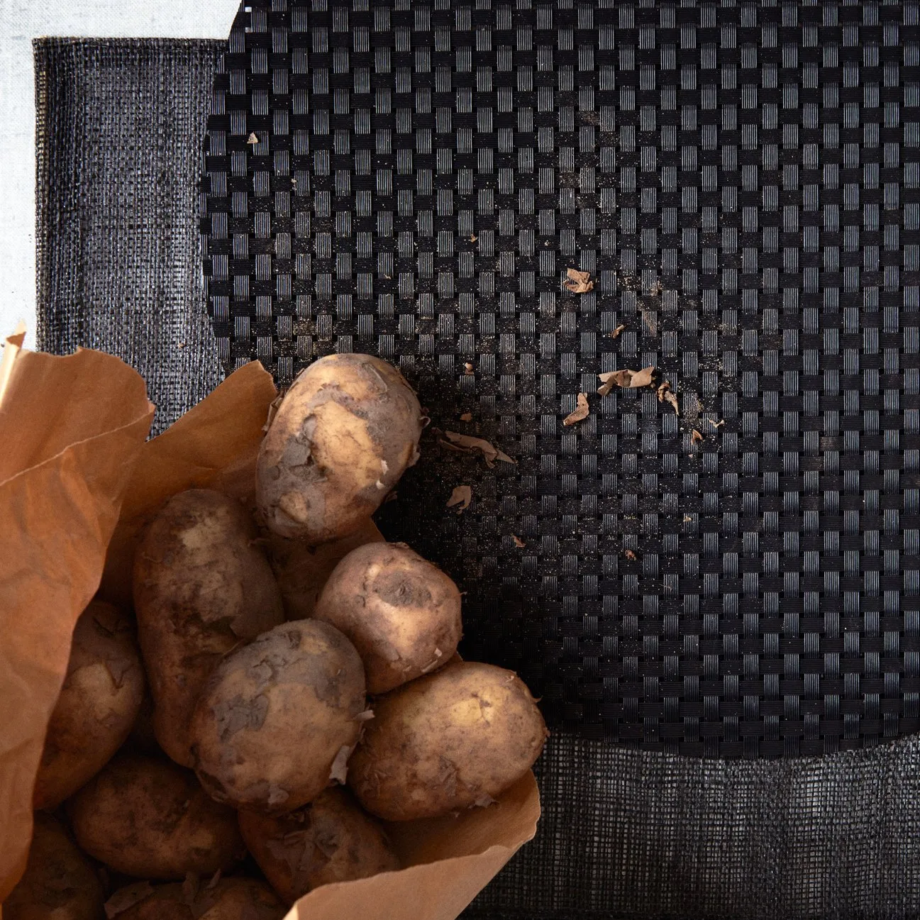 Dixie linen placemat, black Dixie