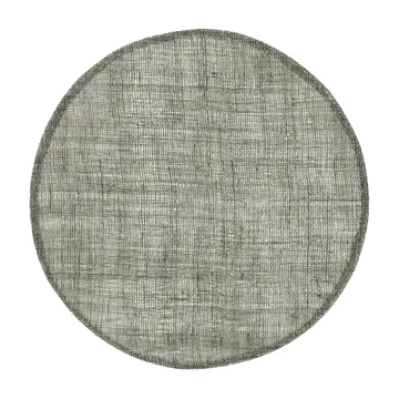 Dixie linen placemat round - dark grey - Dixie