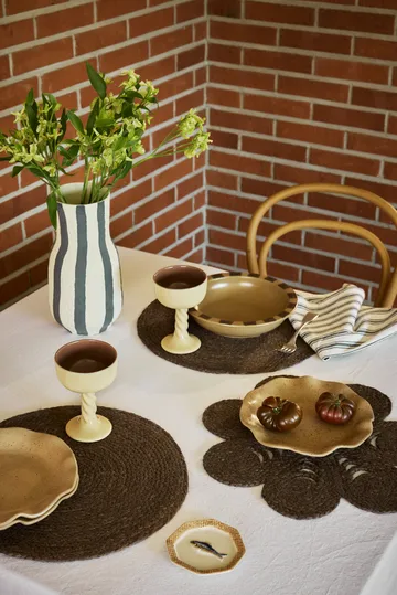 Elin placemat Ø38 cm - Coffee - Dixie