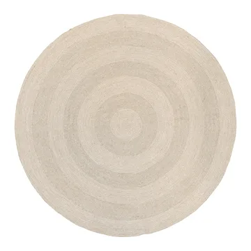 Ella jute rug Ø150 cm - White-nature - Dixie
