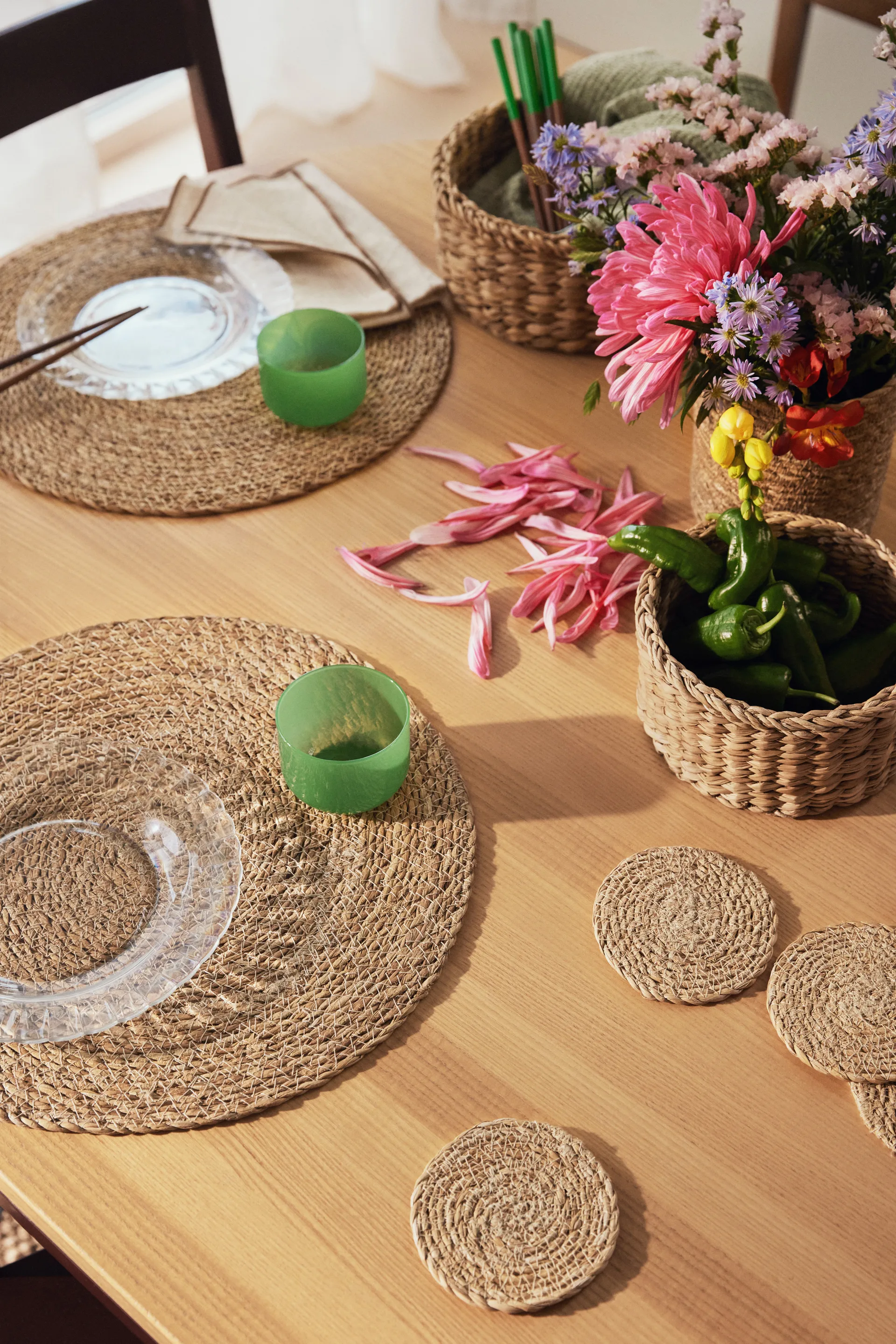 Emil placemat Ø38 cm, Natural Dixie