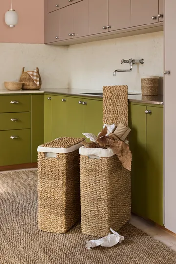 Esther braided laundry basket nature - 58 cm - Dixie