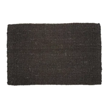 Jute door mat black - 60x90 cm - Dixie
