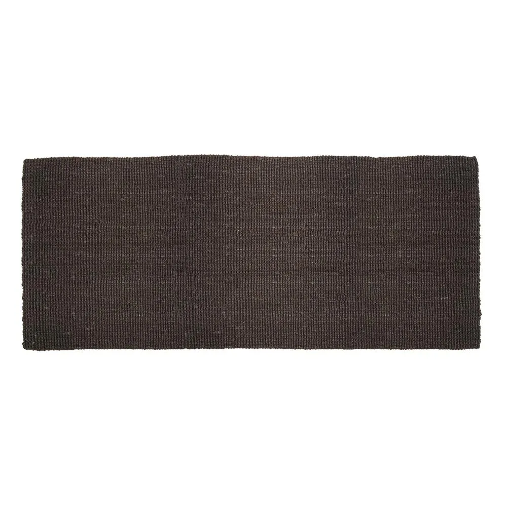 Jute door mat black, 80x180 cm Dixie