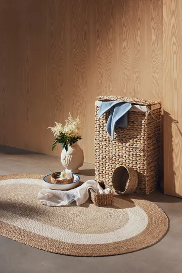 Lily laundry basket - Nature, water hyacinth, braided - Dixie