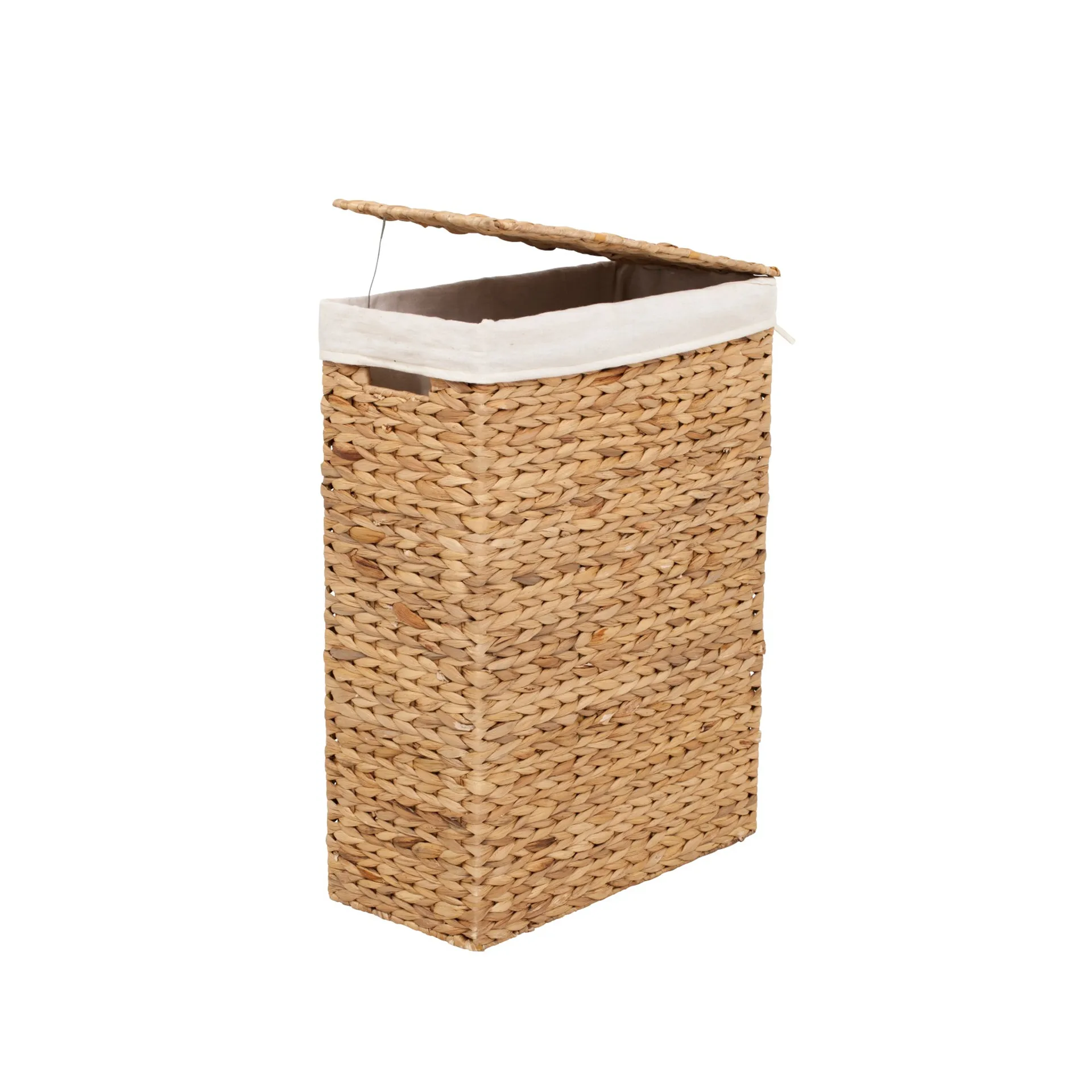 Lily laundry basket, Nature, water hyacinth, braided Dixie