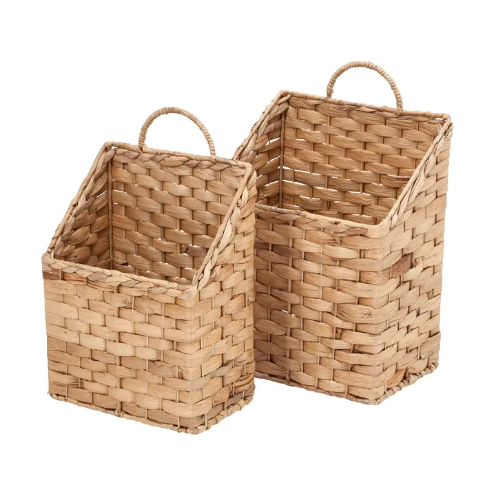 Lily wall basket 2 pieces - Natural - Dixie