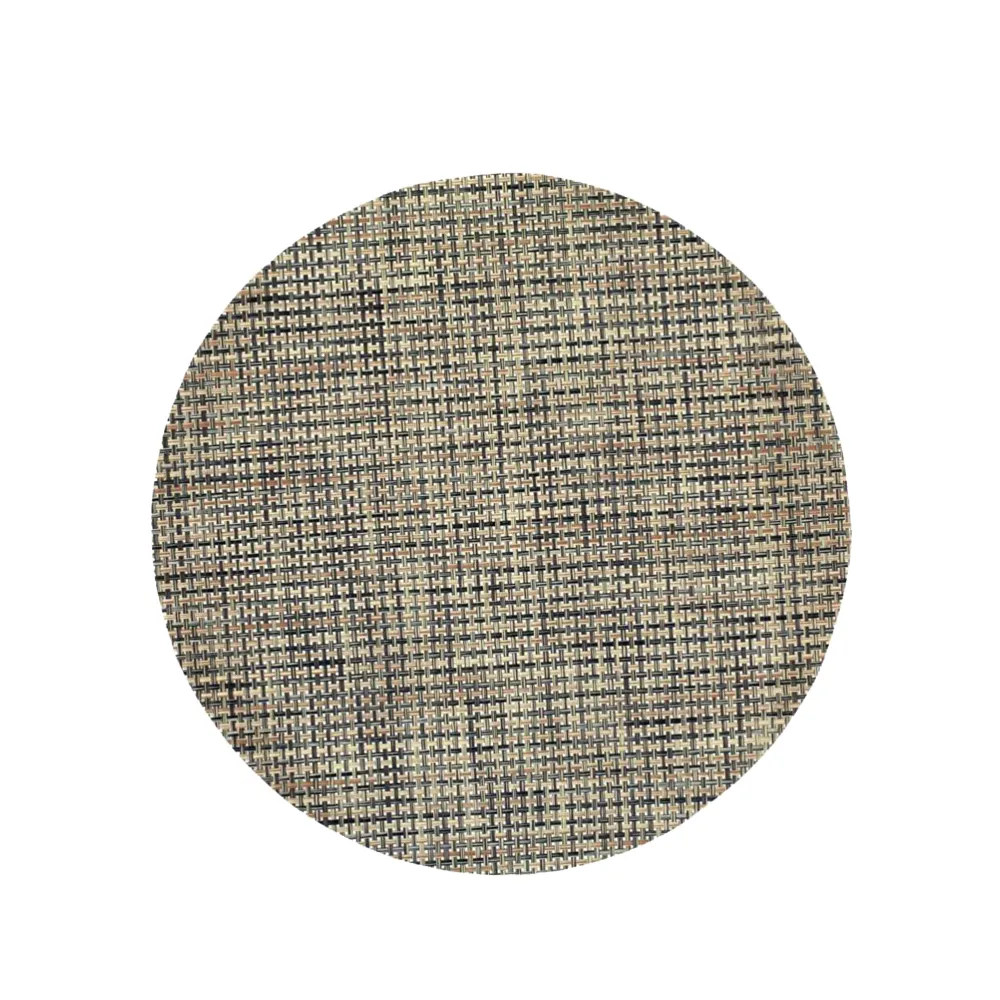 Sture placemat, Straw mottled, round Dixie