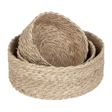 Twisted bread box 3-pack - Nature-grey - Dixie