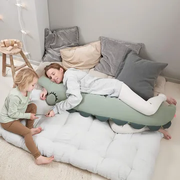 Croco body pillow 36x150 cm - Green - Done by deer