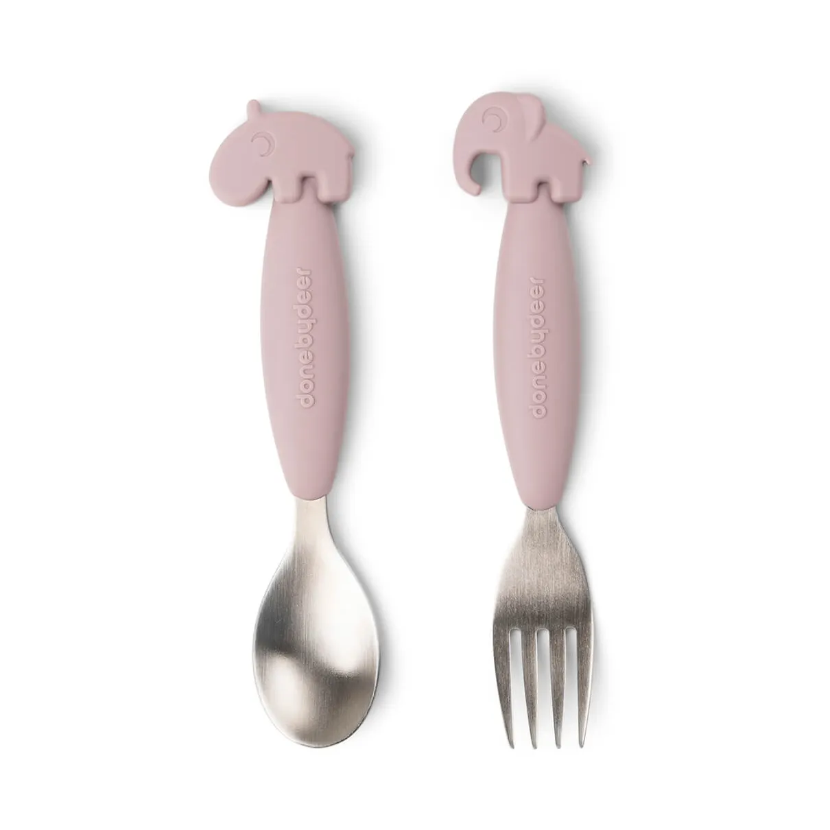 Deer Friends Easy-grip cutlery set 2 pieces, Powder Done by deer