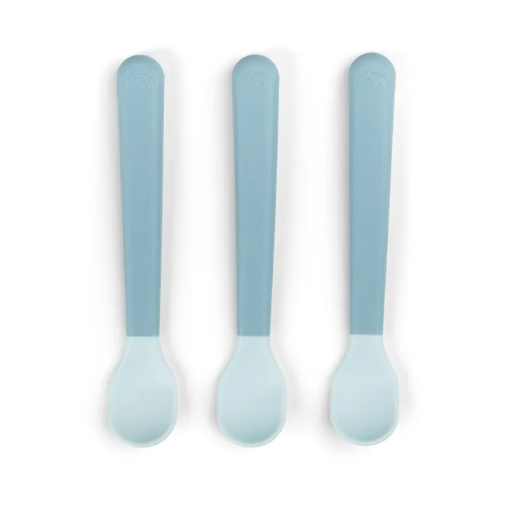 Easy-grip foodie spoon 3-pack - Blue - Done by deer
