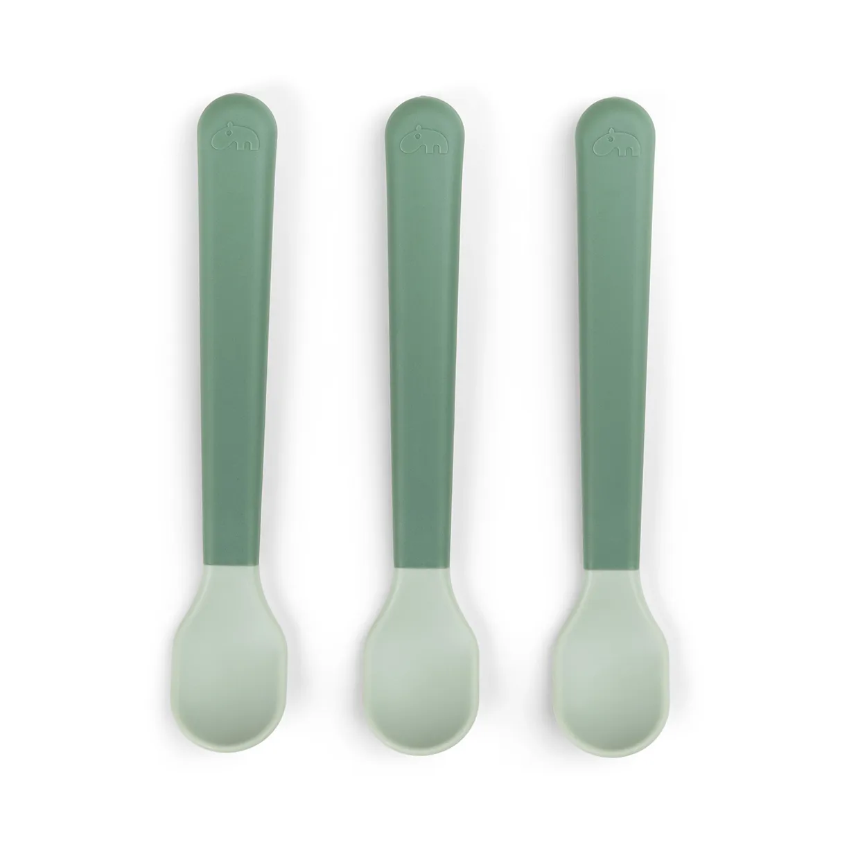 Easy-grip foodie spoon 3-pack, Green Done by deer