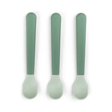 Easy-grip foodie spoon 3-pack - Green - Done by deer