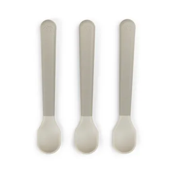 Easy-grip foodie spoon 3-pack - Sand - Done by deer