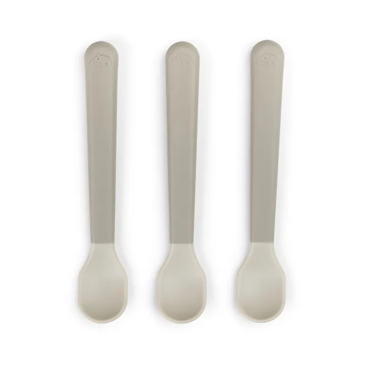 Easy-grip foodie spoon 3-pack - Sand - Done by deer